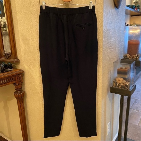 3.1 PHILLIP LIM Black 100% Silk Tapered Pants Size 0 - Picture 6 of 10